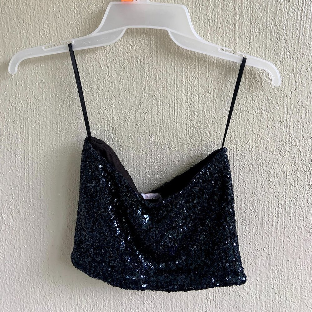 Small Navy Sequin Set